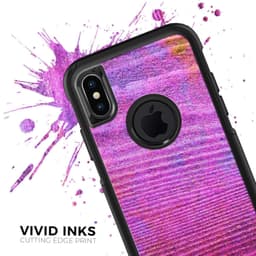 image-Neon Pink Dyed Wood Grain - Skin Kit for the iPhone OtterBox Cases