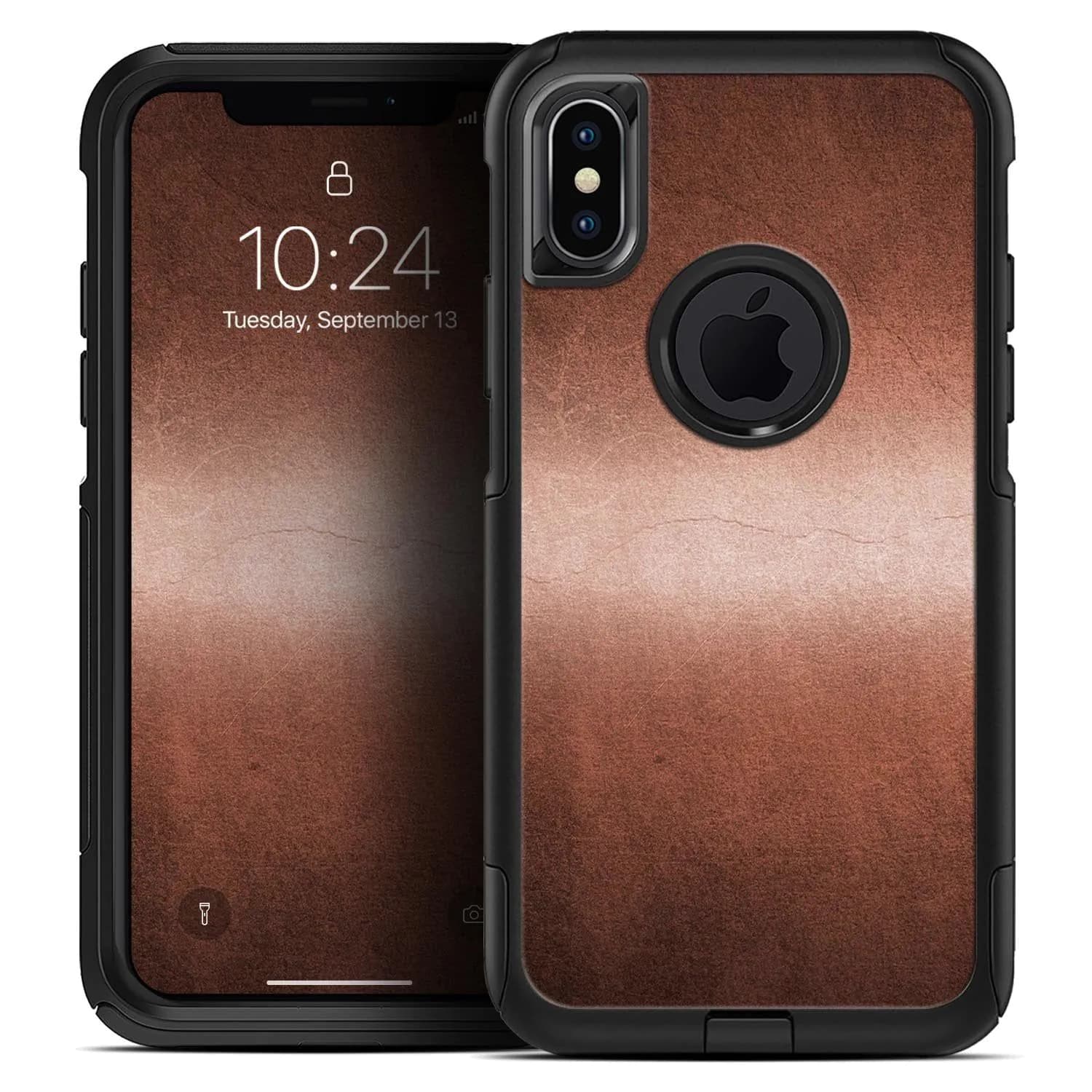 image-Rose Gold Cracked Surface V1 - Skin Kit for the iPhone OtterBox Cases