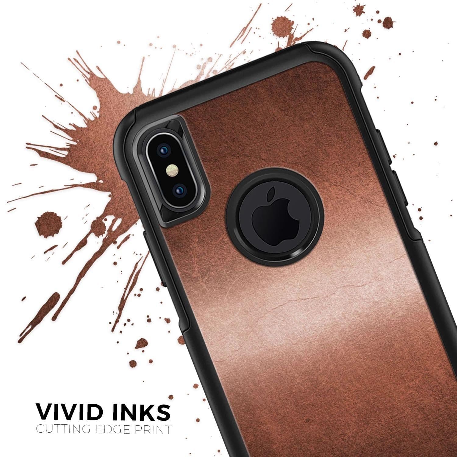 image-Rose Gold Cracked Surface V1 - Skin Kit for the iPhone OtterBox Cases