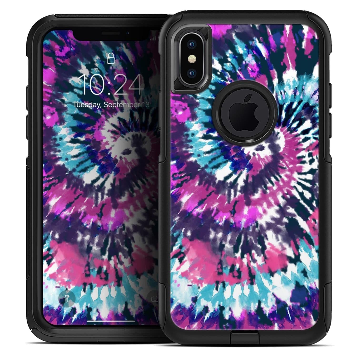 image-Spiral Tie Dye V3 - Skin Kit for the iPhone OtterBox Cases