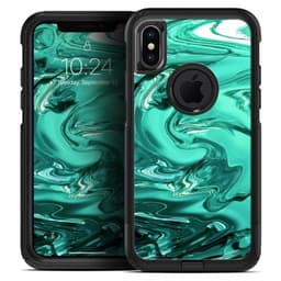 image-Bright Trendy Green Color Swirled - Skin Kit for the iPhone OtterBox