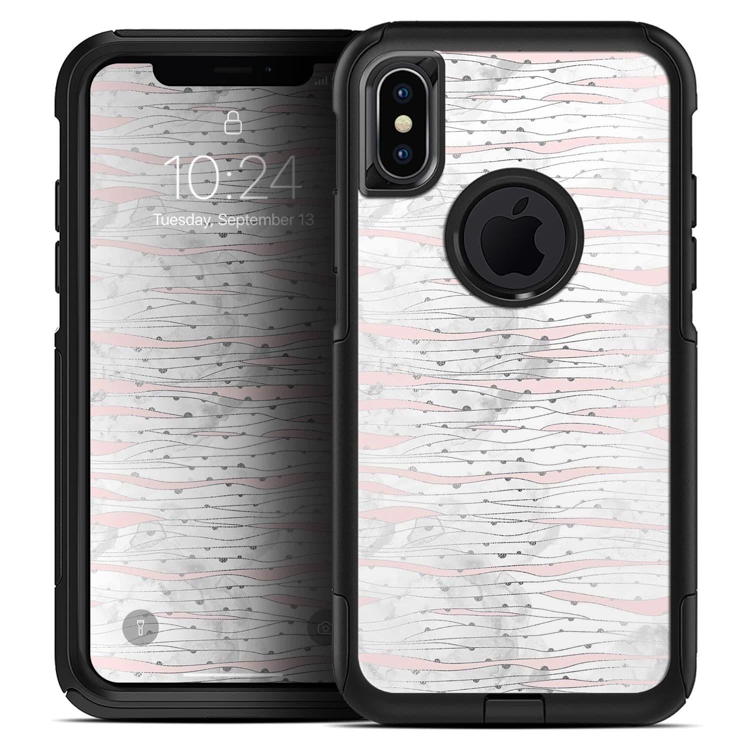 image-Karamfila Silver & Pink Marble V10 - Skin Kit for the iPhone OtterBox