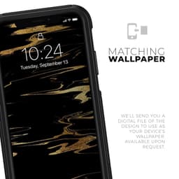 image-Black & Gold Marble Swirl V2 - Skin Kit for the iPhone OtterBox Cases