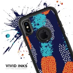image-Retro Summer Pineapple v4 - Skin Kit for the iPhone OtterBox Cases
