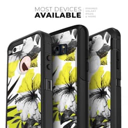 image-Tropical BW Sun Floral - Skin Kit for the iPhone OtterBox Cases