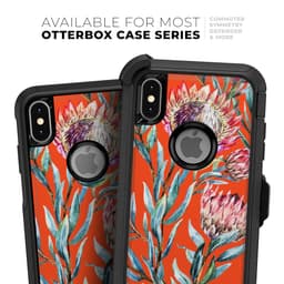 image-Summer Floral Coral v2 - Skin Kit for the iPhone OtterBox Cases