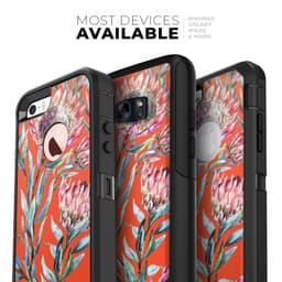 image-Summer Floral Coral v2 - Skin Kit for the iPhone OtterBox Cases