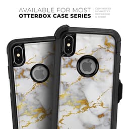 image-Marble & Digital Gold Foil V7 - Skin Kit for the iPhone OtterBox Cases