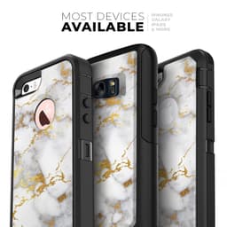 image-Marble & Digital Gold Foil V7 - Skin Kit for the iPhone OtterBox Cases