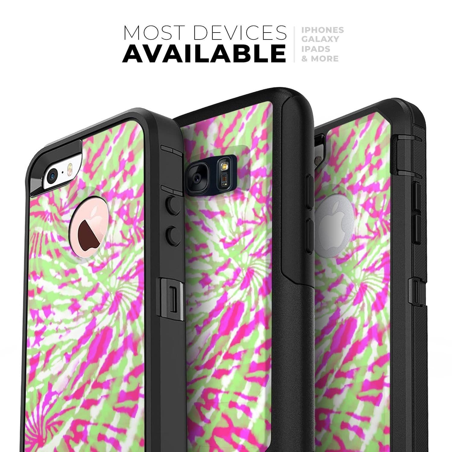 image-Spiral Tie Dye V4 - Skin Kit for the iPhone OtterBox Cases
