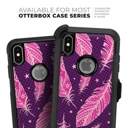 image-Pink Aztec Feather Galore - Skin Kit for the iPhone OtterBox Cases