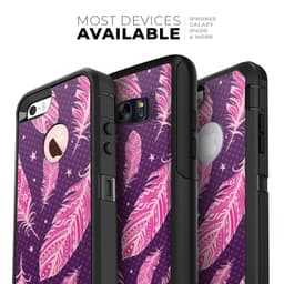 image-Pink Aztec Feather Galore - Skin Kit for the iPhone OtterBox Cases