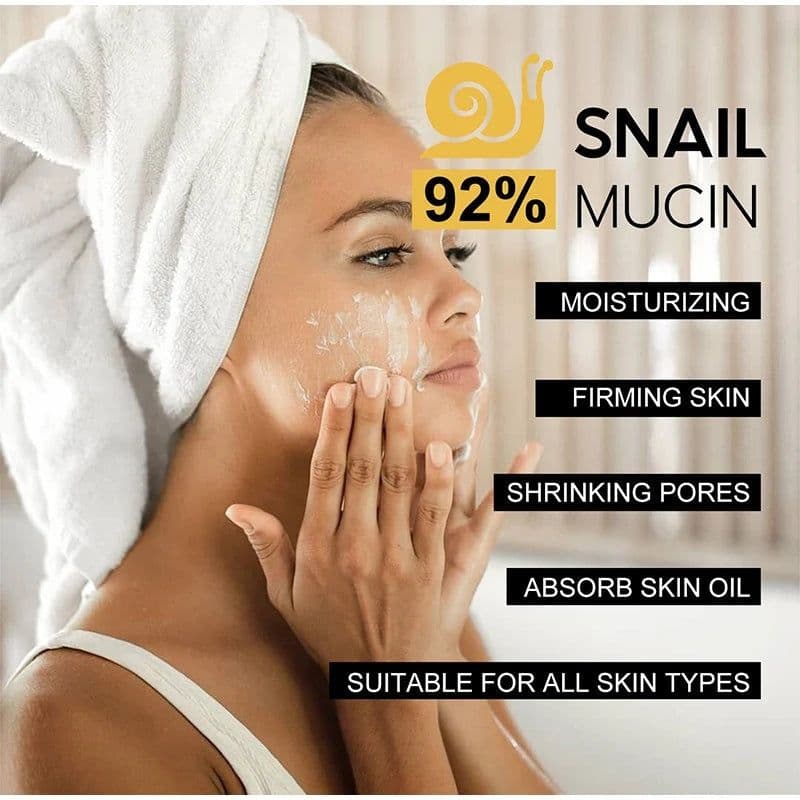 image-92% Snail Mucin Cream All-in-one Face Moisturizer Anti-aging Firming Cream Pore Minimizer Oil Control Moisturizer All Skin Types