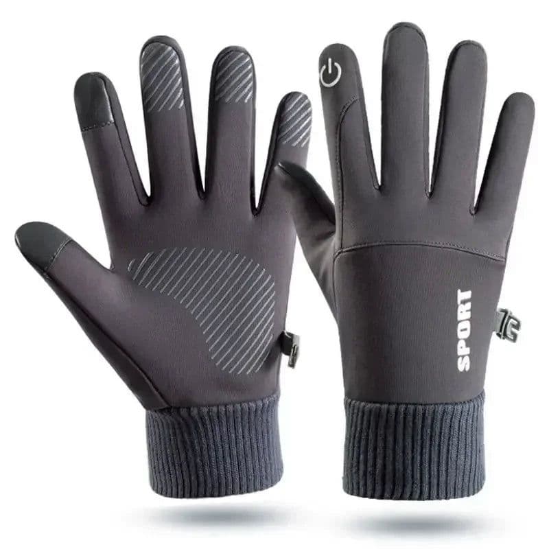 image-Men Winter Gloves Thermal Waterproof Cycling Motorcycle Gloves Full Finger TouchScreen Outdoor Running Skiing Gloves Non-slip