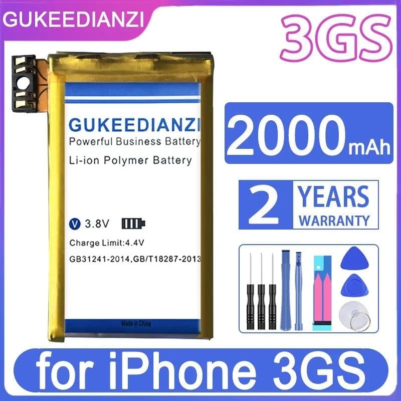 image-GUKEEDIANZI Replacement Battery for Apple IPhone 3GS 3G SE 2020/2 Batterij + Track NO.