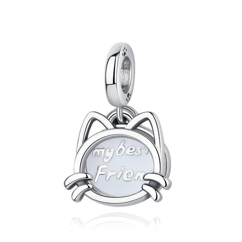image-Original 925 Sterling Silver Charms Love Pets Dog Cat Paw Print Pendant Beads Fit Brand Bracelets Necklaces Women DIY Jewelry