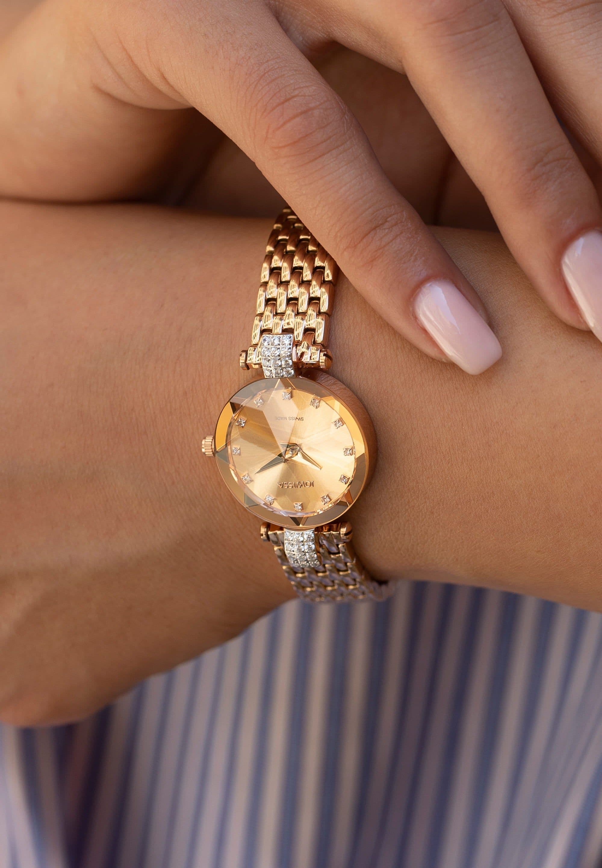 image-Facet Strass Swiss Ladies Watch J5.634.S