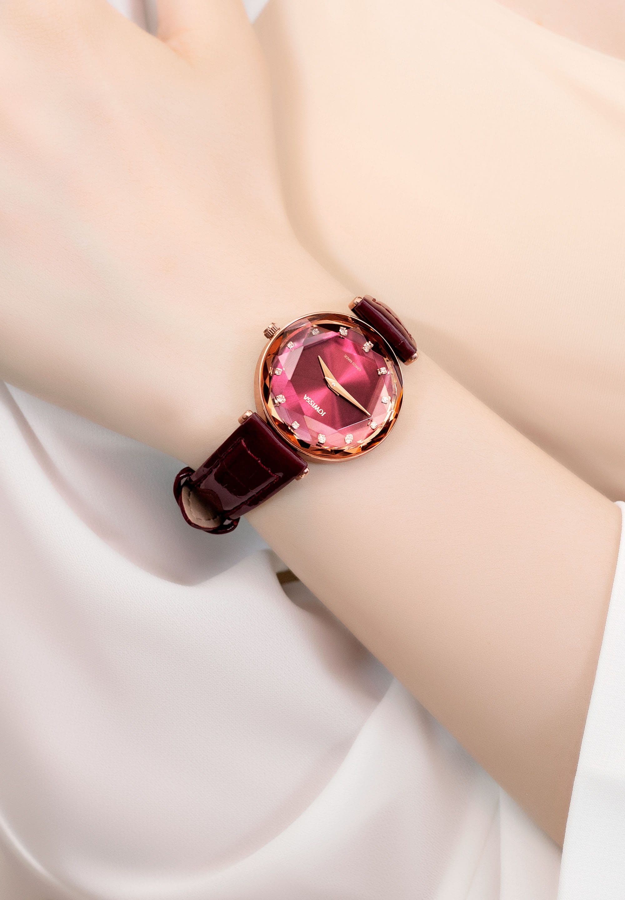 image-Facet Brilliant Swiss Ladies Watch J5.834.M