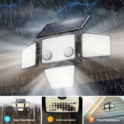 image-Solar Outdoor Lights - 3000LM 188 LED Motion Sensor Lights Solar Flood Security Lights for Backyard Yard Patio