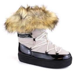 image-Vinceza W JAN262 beige lace-up snow boots with fur