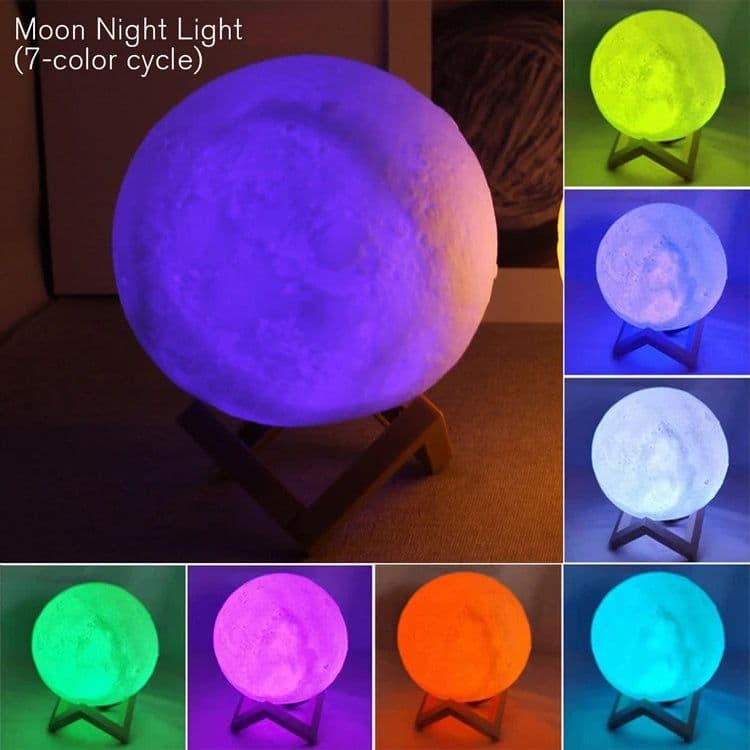 image-Book Light LED Moon Light Galaxy Light, Moon Night Light, Girl, Boy, Child Birthday Gift, Bedroom Decoration Indoor lighting