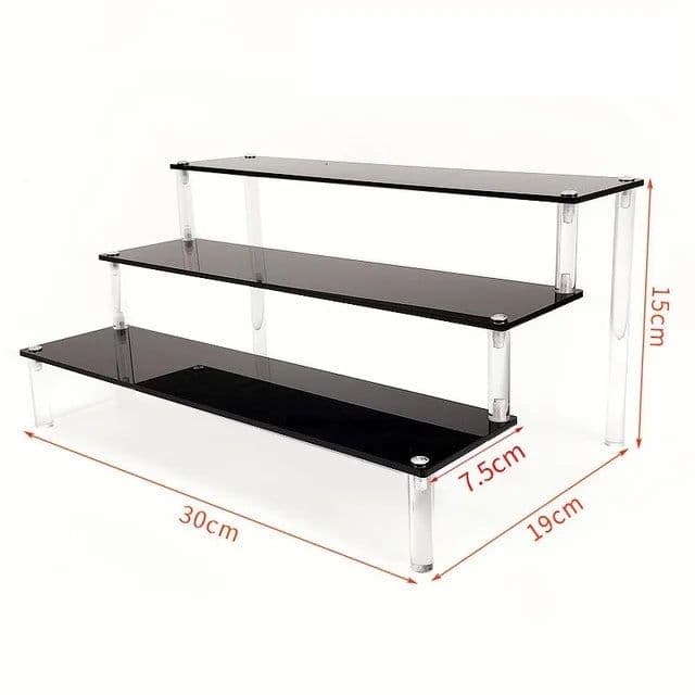 image-Acrylic Display stand for Amiibo Funko POP Figures,Cupcake Cosmetic Nail Polish Clay Figurine Jewelry for Display Stand Riser