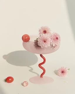 image-Jelly Bean Wine Glass - Whimsical Eclectic Dopamine Cocktail Coupe