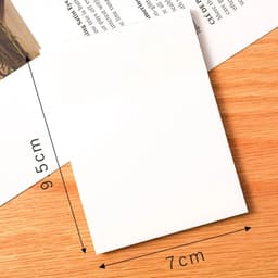 image-50 Sheets Transparent Waterproof Sticky Note Pads Notepads Posits for School Stationery Office Supplies