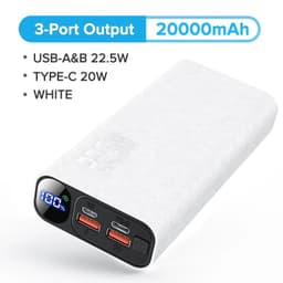 image-QOOVI Power Bank 20000mAh Portable PD 20W Fast Charging Poverbank Mobile Phone External Battery Powerbank For iPhone 13 Xiaomi