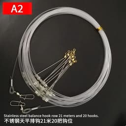 image-PD Fishing Gear Sea Fishing Row Hook Longline Handle Boat Fishing Row Line Bottom Hook Tandem Hook Set