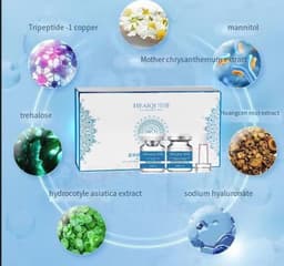 image-High Purity 98% Blue Copper Peptide Essence Facial Anti-Aging Repair Polypeptide Active Hyaluronic acid Moisturizing Skin Care