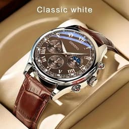 image-GENEVA High Quality Men's Luxury Belt Fashion Quartz Watch Men Round Business Student Sport Waterproof Glow Clock