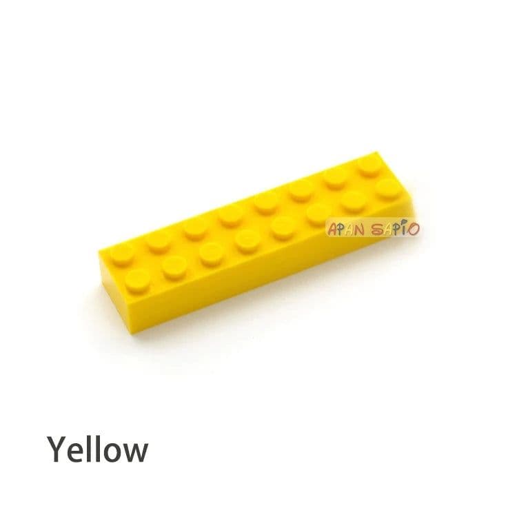 image-20pcs DIY Building Blocks Thick 2x8 Dots Educational Creative Toys for Children Figures Plastic Bricks Size Compatible With 3007