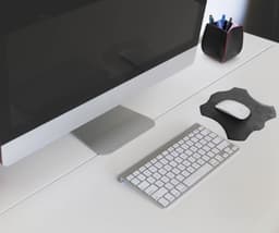 image-K0001AB | Mouse Pad in Genuine Leather Made in Italy Col. Black