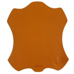 image-K0001LB | Tappetino per Mouse Made in Italy in Vera Pelle pieno fiore, grana dollaro - Colore Arancione - Dimensioni: cm 20 x 23 - Confezione: Sacchetto tubolare Tnt