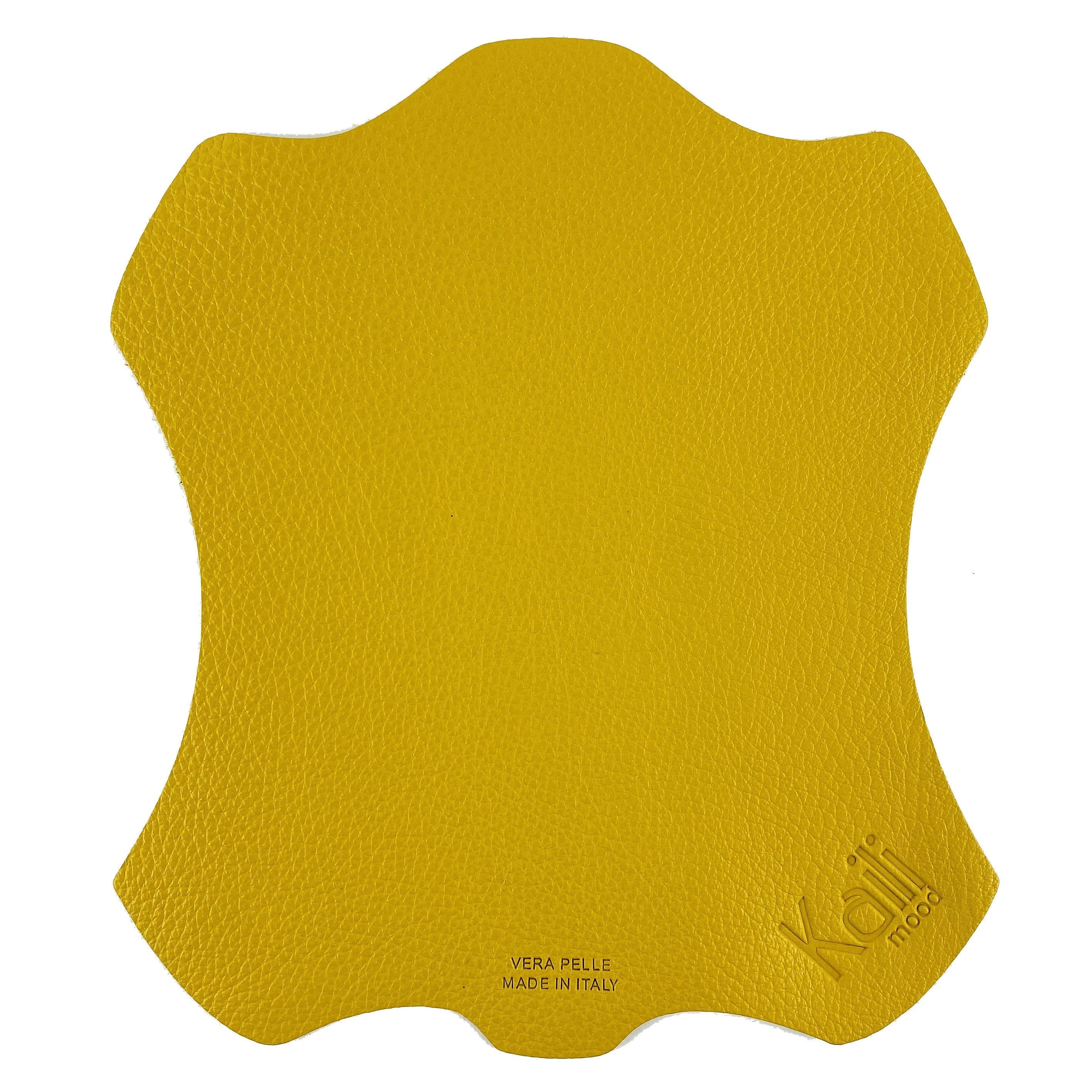 image-K0001RB | Mouse Pad in Genuine Leather Made in Italy Col. Yellow