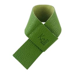image-K0010EB | Salvagoccia per Bottiglia Made in Italy in Vera Pelle pieno fiore, grana dollaro - Colore Verde. Dimensioni: cm 27 x 4 x 0,5. Confezione: Gift Box rigido fondo/coperchio