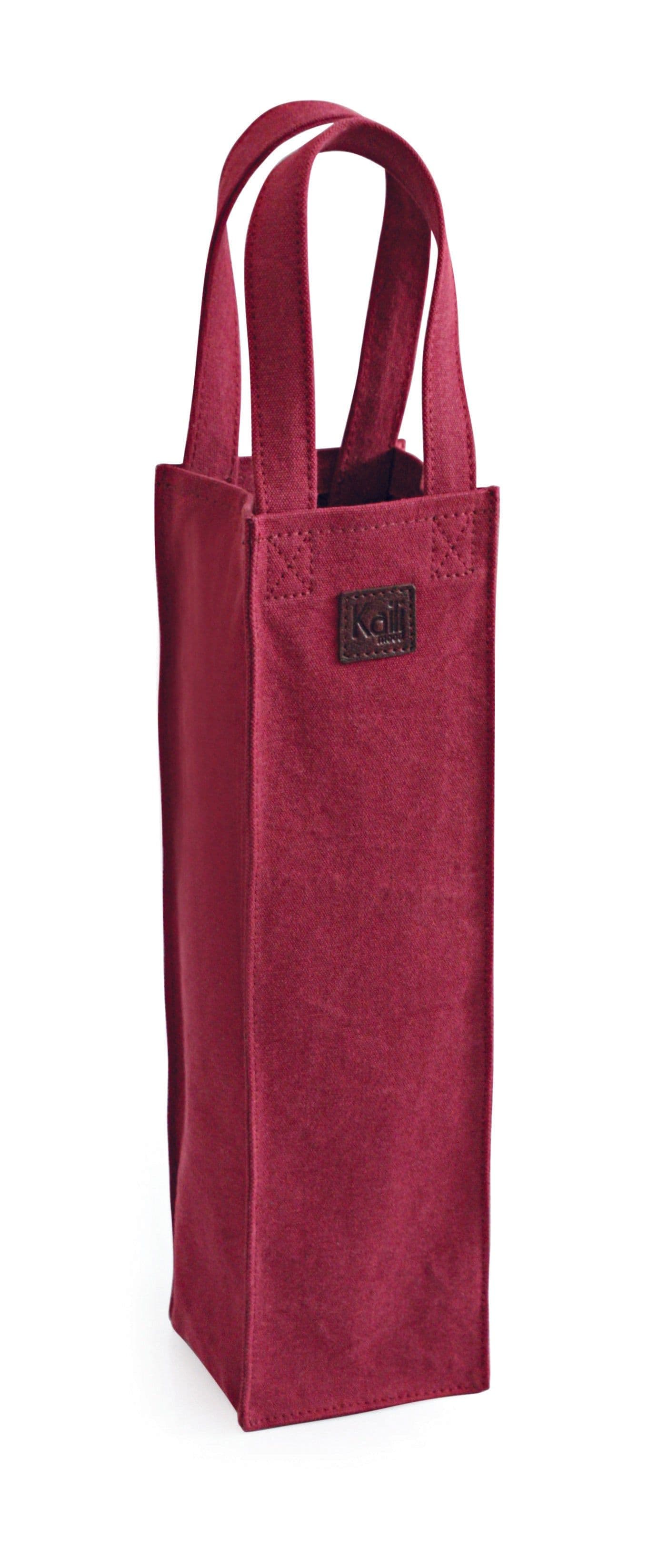 image-K0016XB | Luxury Canvas Bottle Holder Bag / Genuine Leather Col.Bordeaux