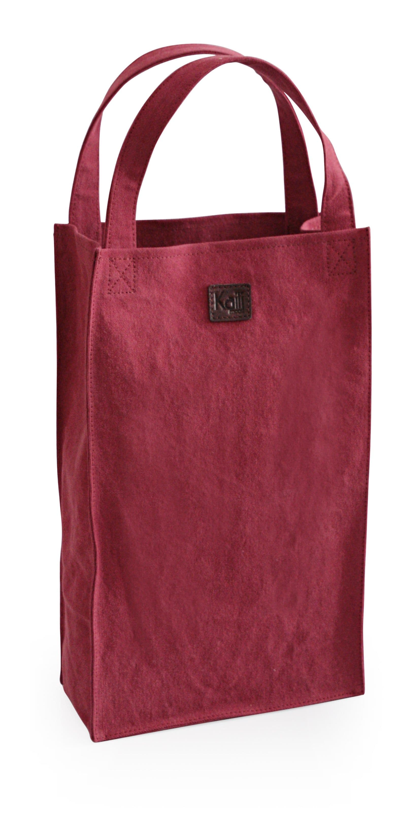 image-K0017XB | Luxury Double Bottle Bag - Col. Bordeaux