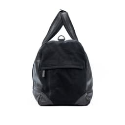 image-K0024AB | Travel Bag - Canvas/Genuine Leather Col. Black