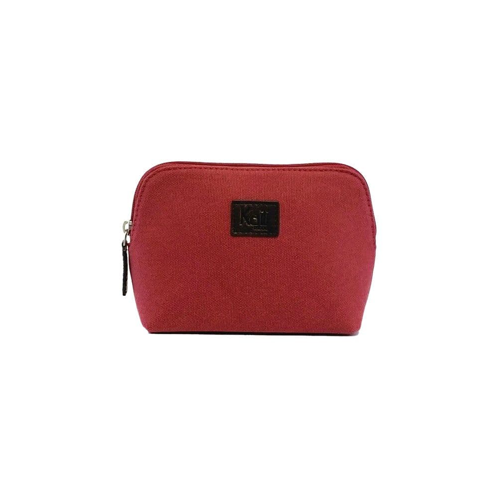 image-K0026XB | Woman Pochette - Canvas/Genuine Leather Col. Bordeaux