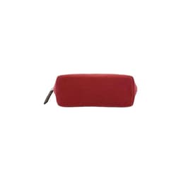 image-K0026XB | Woman Pochette - Canvas/Genuine Leather Col. Bordeaux