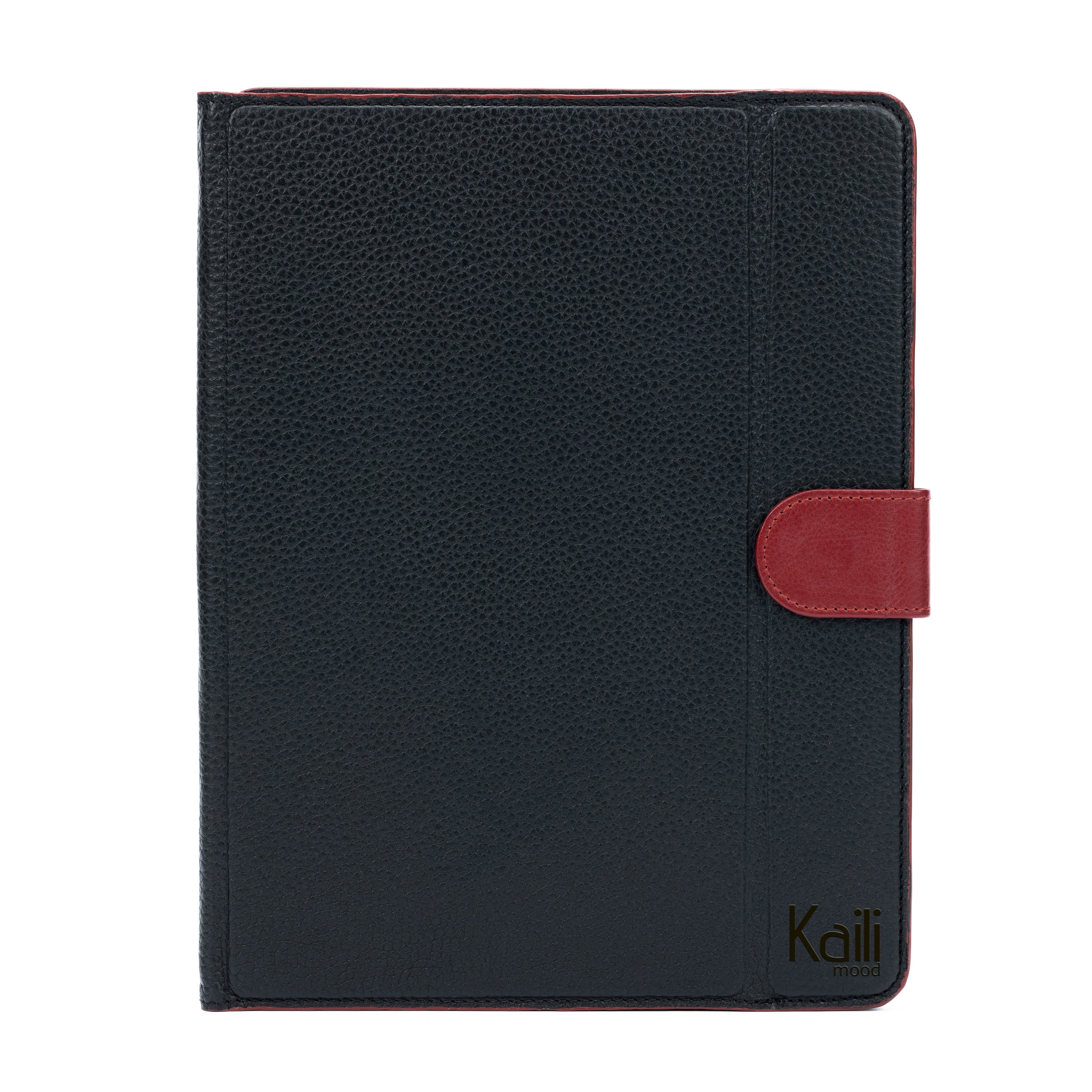 image-K0033AB | Case/Support for Tablet - Genuine Leather Col. Black