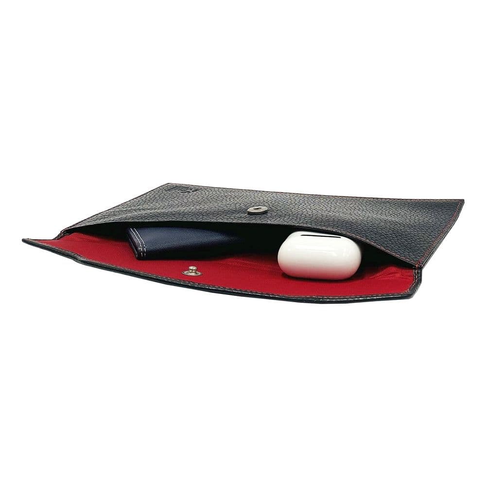 image-K0034AB | Flat Envelope / Document Holder in Genuine Leather Col. Black
