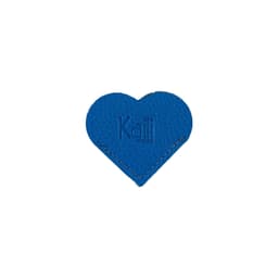 image-K0038OB | Segnalibro Cuore Made in Italy in Vera Pelle pieno fiore, grana dollaro - Colore Azzurro - Dimensioni: cm 6 x 5,5 x 0,5 - Confezione: Gift Box rigido fondo/coperchio