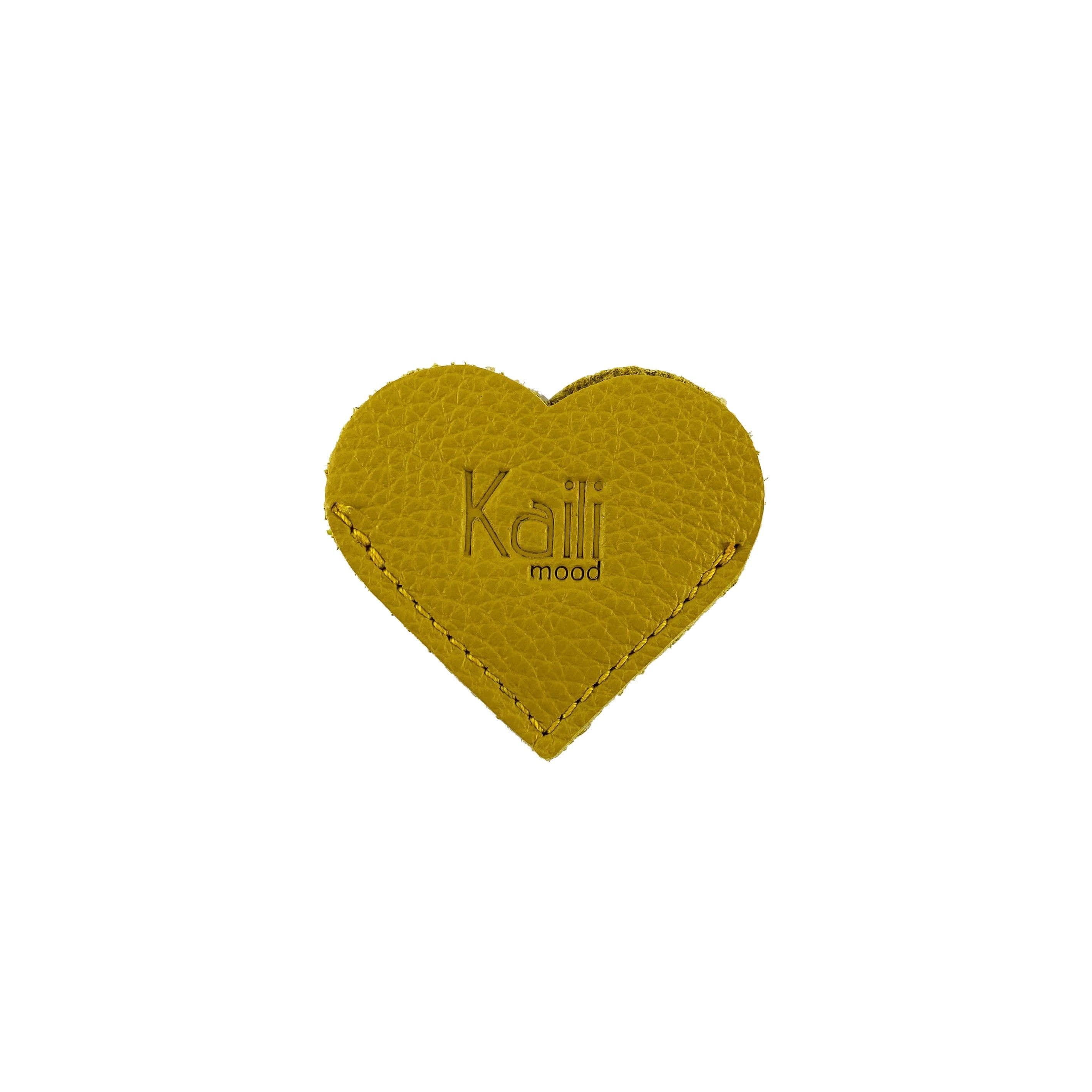 image-K0038RB | Heart Bookmark in Genuine Leather Col. Yellow