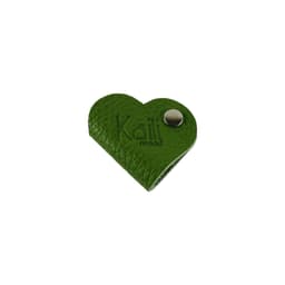 image-K0039EB | Genuine Leather Heart Cable Wrap Made in Italy Col. Green