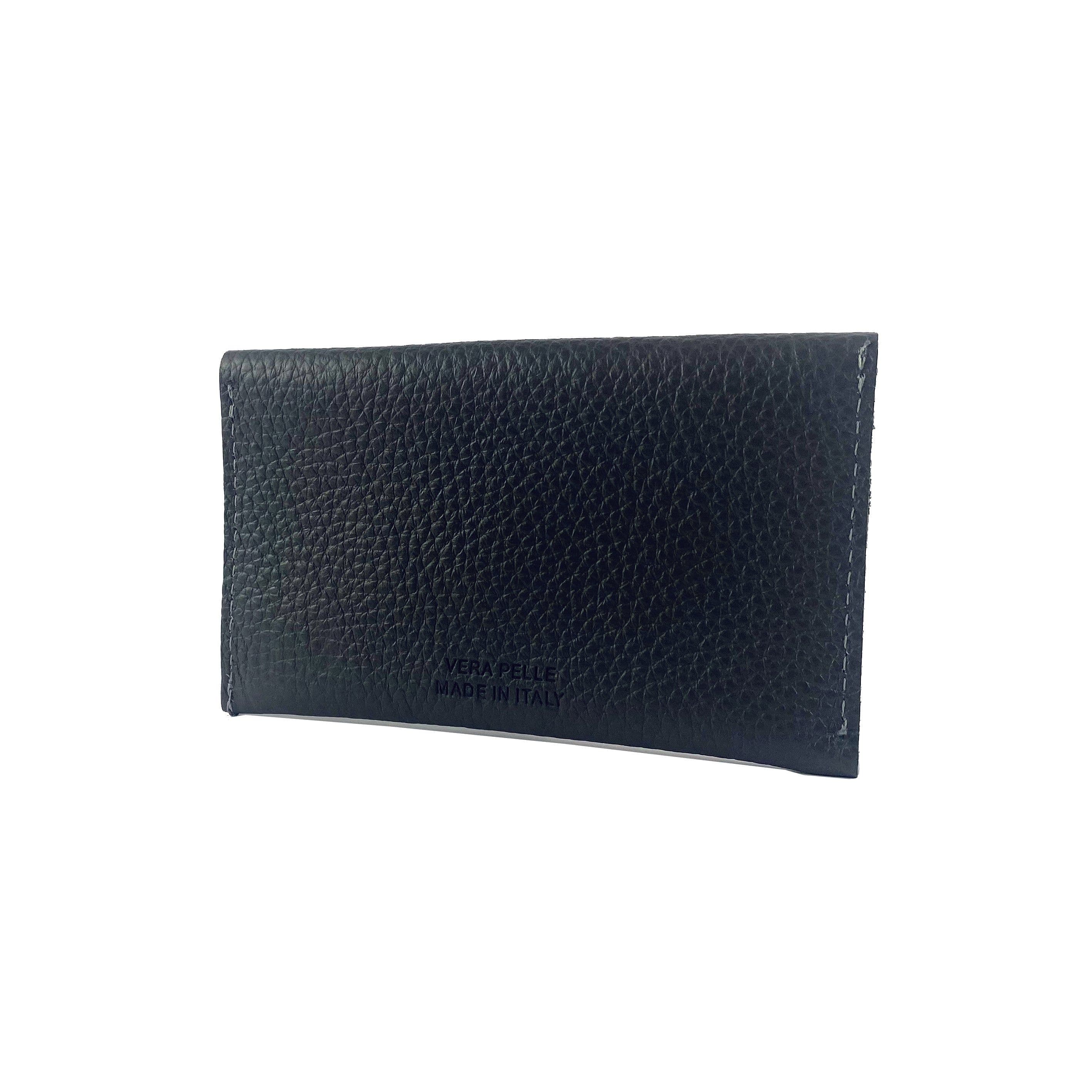 image-K0040AB | Pouch in Genuine Leather Made in Italy Col. Black