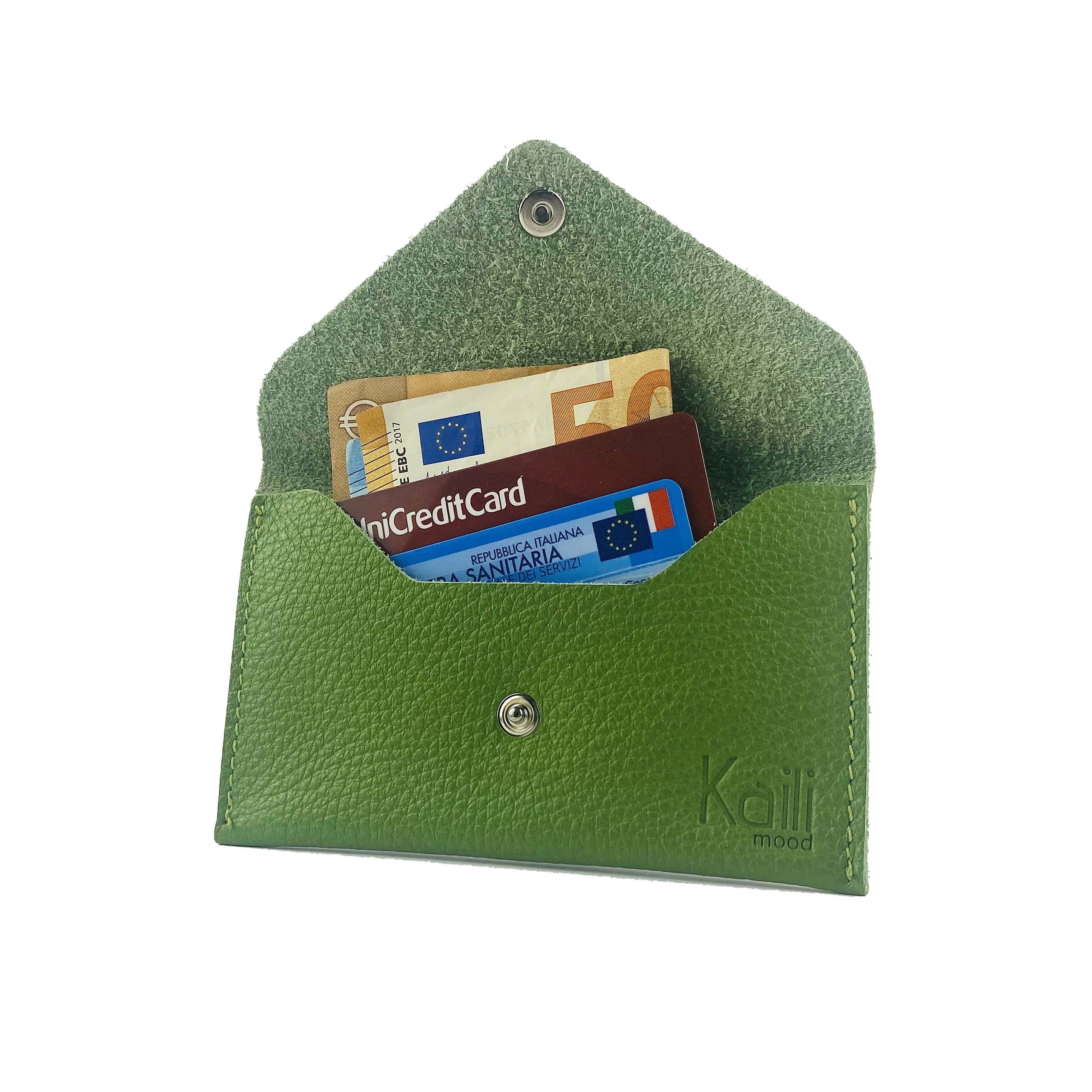 image-K0040EB | Bag in Genuine Leather Made in Italy Col. Green