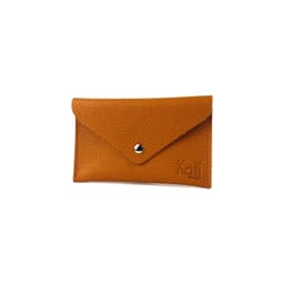 image-K0040LB | Pouch in Genuine Leather Made in Italy Col. Orange